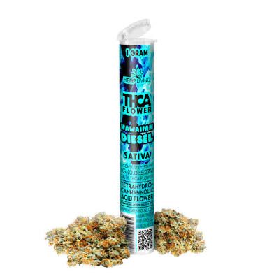 Hemp Living: THCa Pre-Roll 1g - Hawaiian Diesel SATIVA