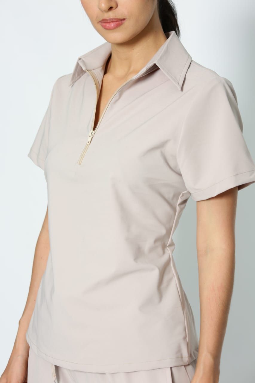 Conjunto antifluido stretch cuello sport