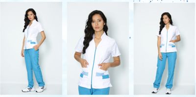 Conjunto antifluido cuello militar