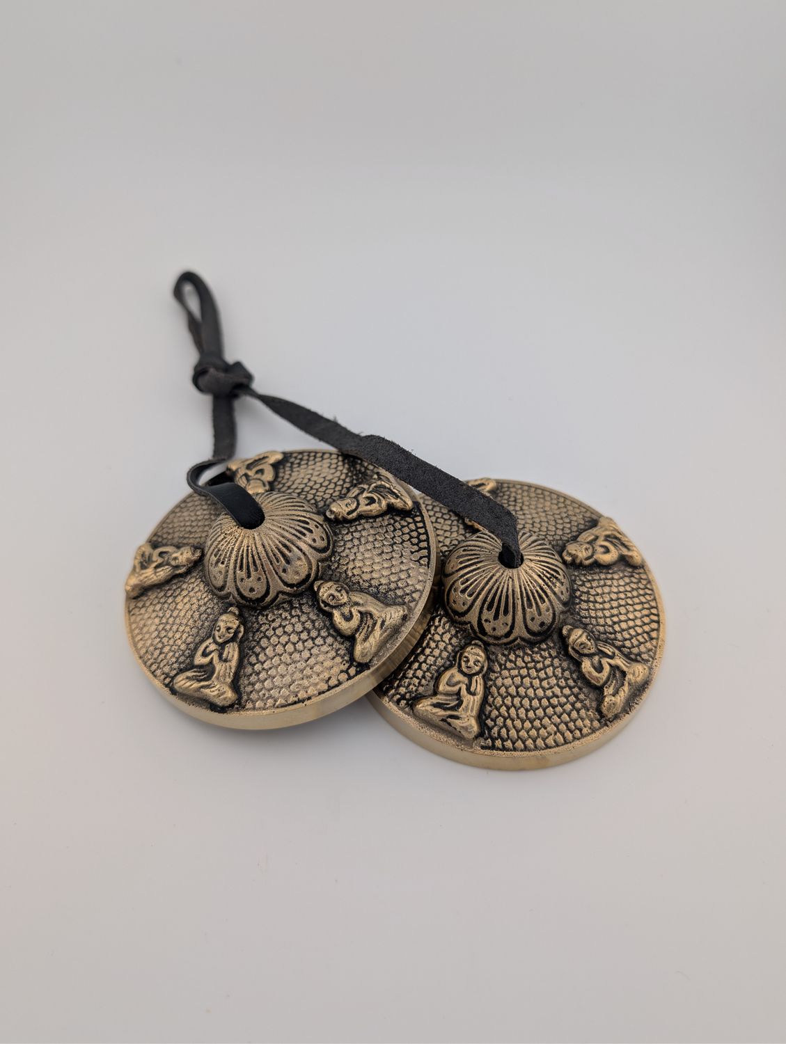 BUDDHA TIBETAN BRASS CYMBALS