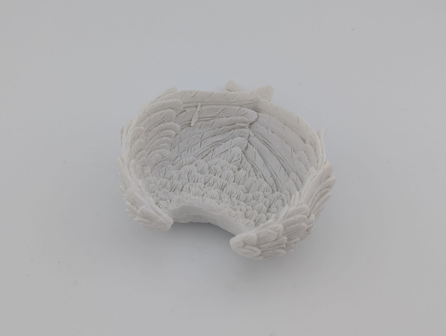 GLITTER ANGEL WING CANDLE HOLDER