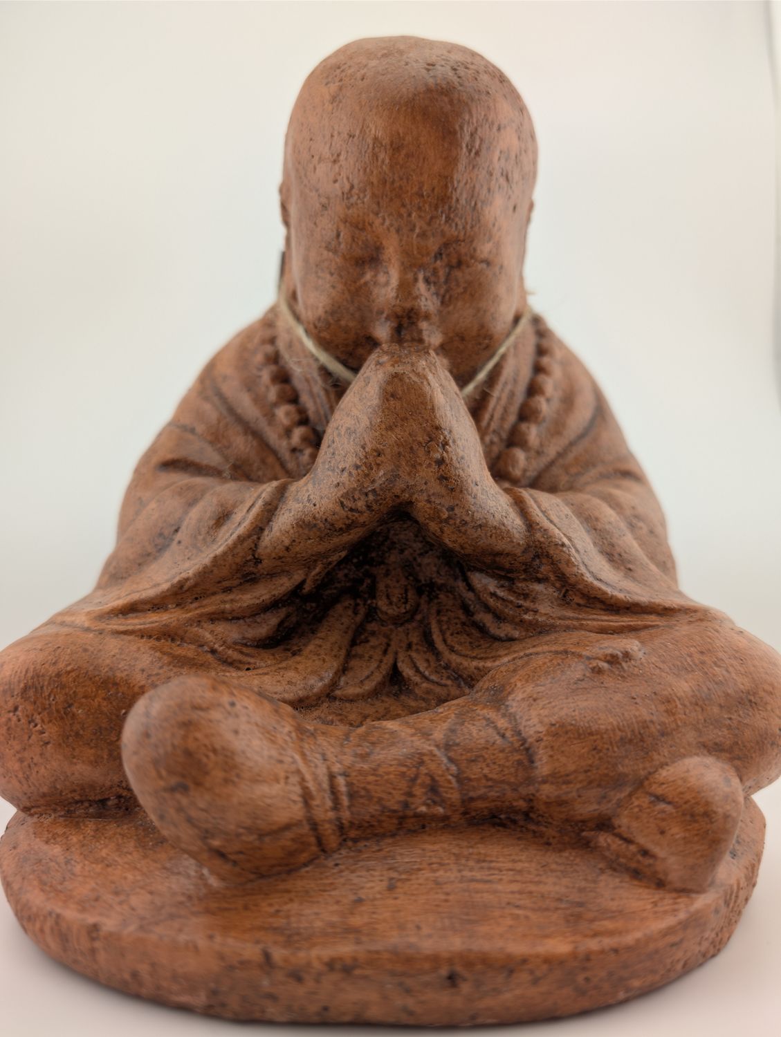 WOODEN SEATED BUDDHA