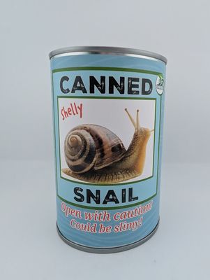 Shelly the Canned Snail | Stuffed Animal Plush
