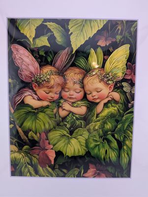 Fairies After Lunch Nap Time - 8"x8"