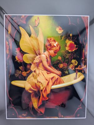 Fairy Testing the Water Art Print - Fairies 8"x10"