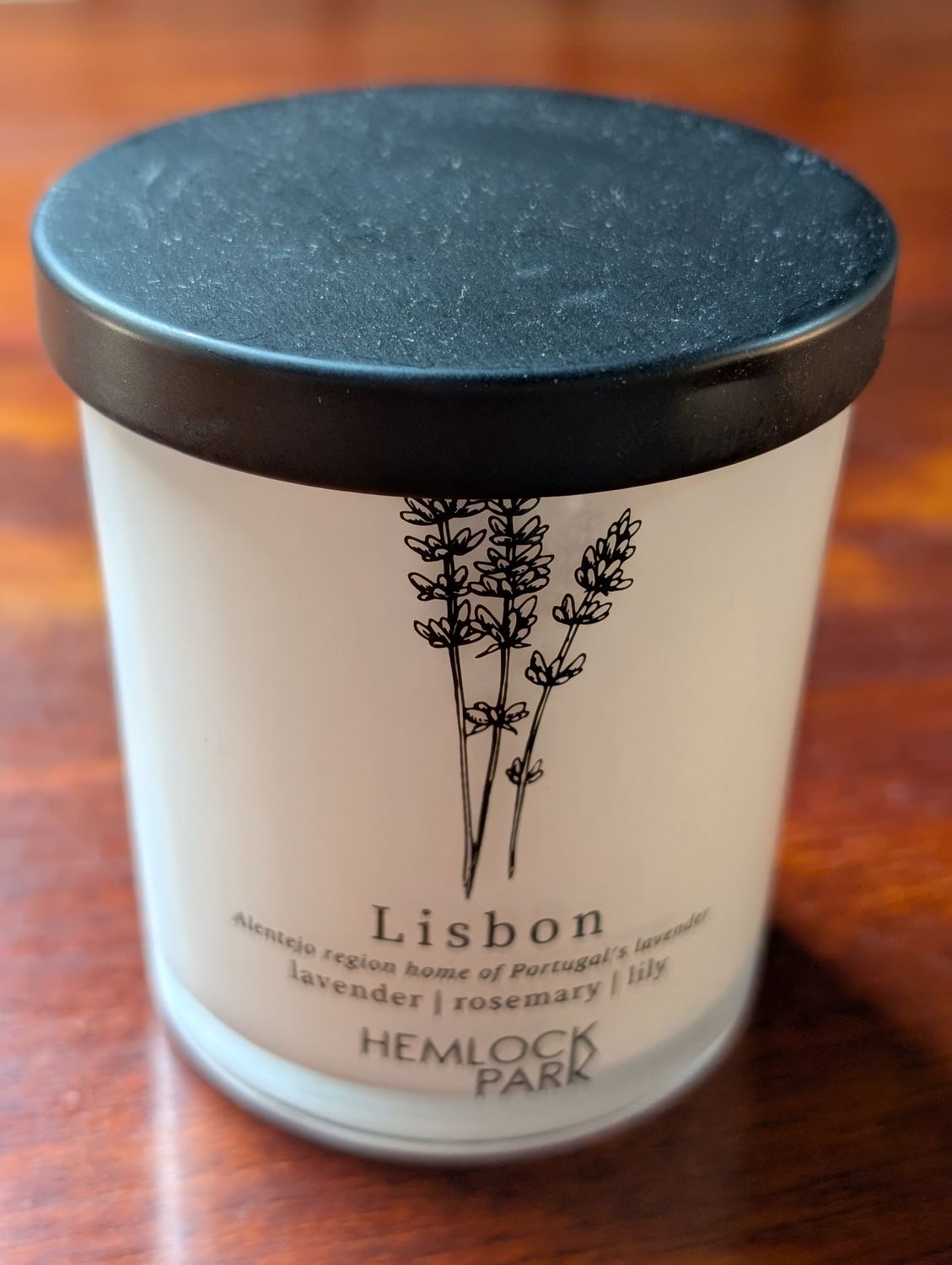 CANDLE, LISBON/LAVENDER, ROSEMARY, LILU