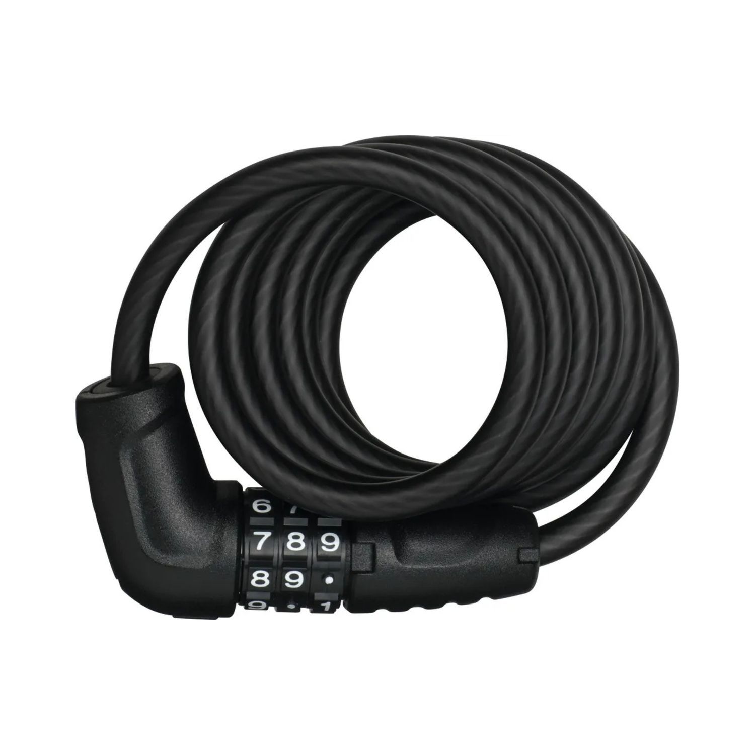 ABUS COIL STAR 4508C 150CM NO BRKT COIL STAR 4508 COMBO - 150CM X 8MM BLACK - NO BRACKET