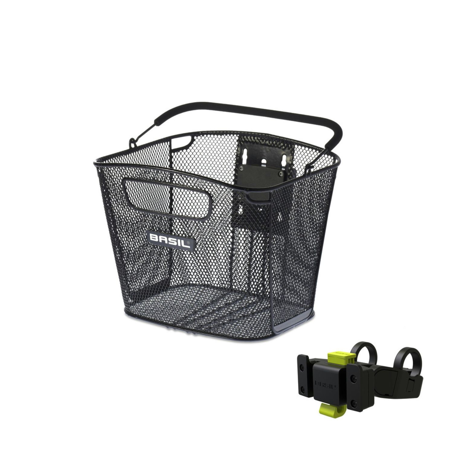 BASIL FRONT BASKET BOLD KF + KF HANDLEBAR HOLDER