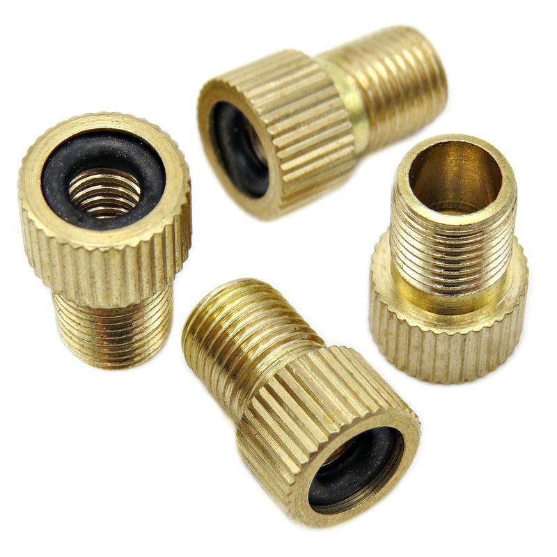 PRESTA TO SCHRADER BRASS ADAPTOR
