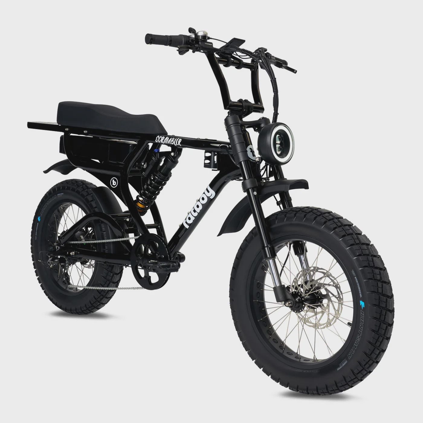 FATBOY THE SCRAMBLER V2, Colour: GLOSS BLACK