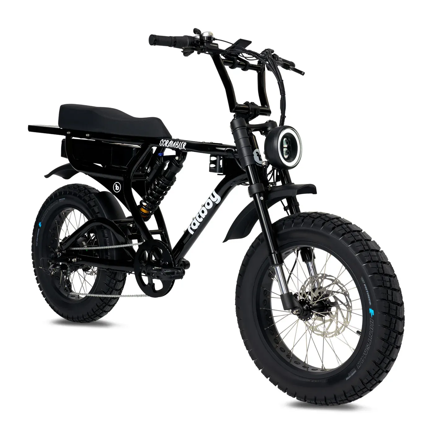 FATBOY THE SCRAMBLER V2, Colour: GLOSS BLACK