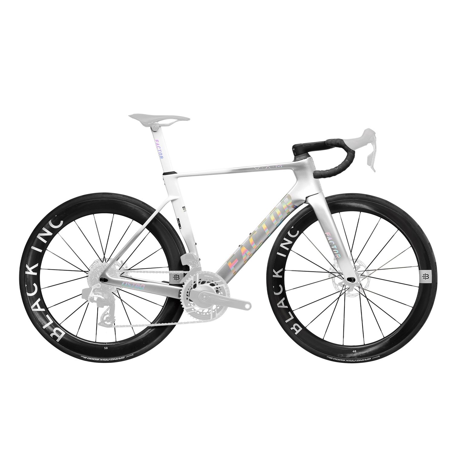 Factor OSTRO VAM Premium Package w/ Wheels, Colour: Arctic Chrome, Size: 47