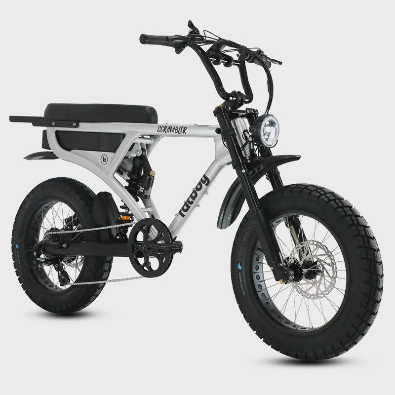 FATBOY THE SCRAMBLER V3 EN15194 CERTIFIED, Colour: Brushed Alloy