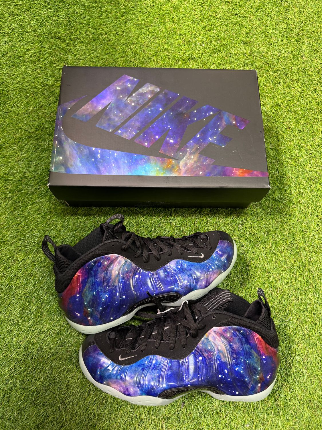 BRAND NEW NIKE FOAMPOSITE &quot;GALAXY&quot; SIZE 9.5