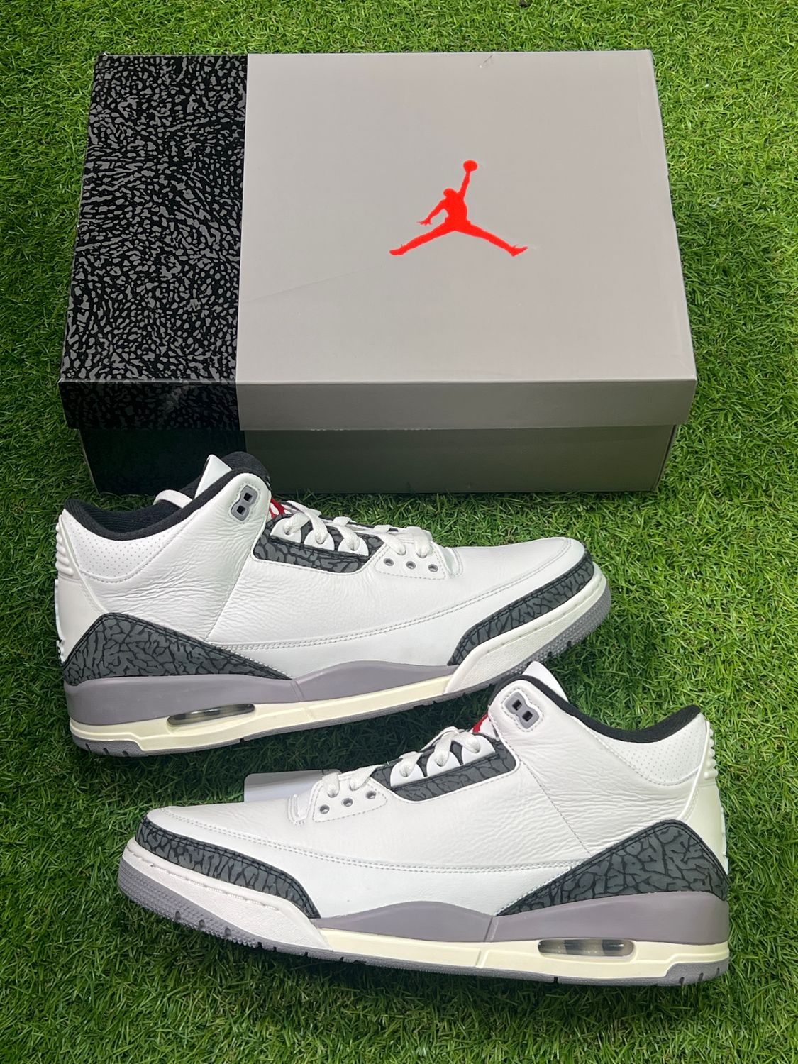 BRAND NEW AIR JORDAN 3 &quot;CEMENT GREY&quot; SIZE 13