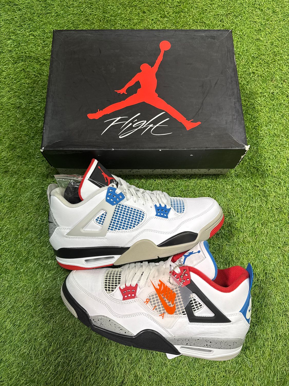 BRAND NEW AIR JORDAN 4 &quot;WHAT THE&quot; SIZE 12