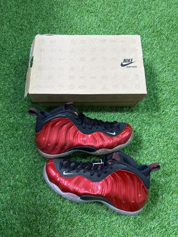 BRAND NEW FOAMPOSITE "RED METALLIC" SIZE 8.5
