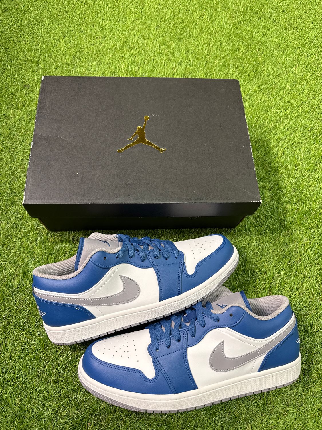 BRAND NEW AIR JORDAN 1 LOW &quot;TRUE BLUE&quot; SIZE 12