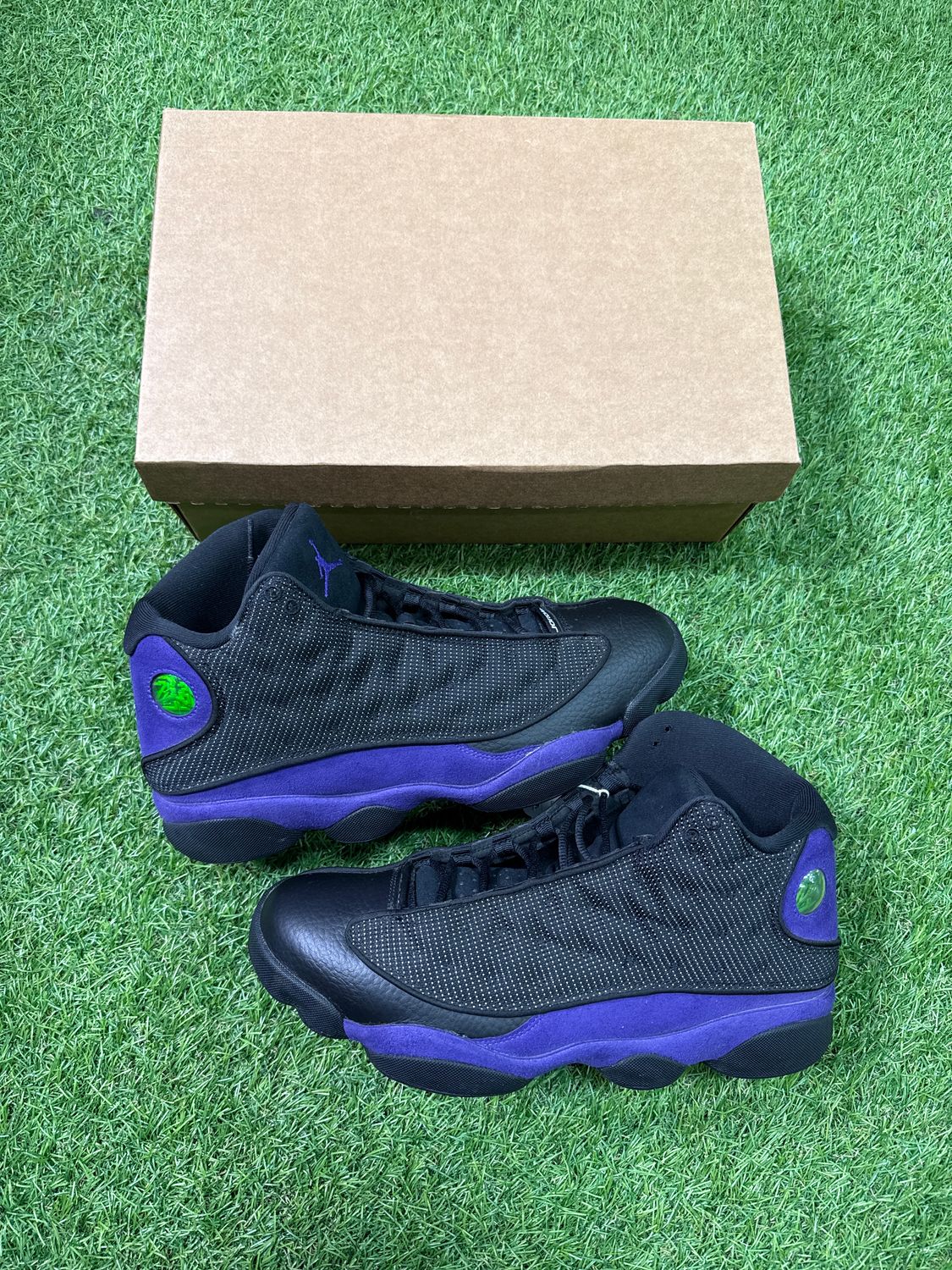 PREOWNED AIR JORDAN 13 &quot;COURTPURPLE&quot; SIZE 12