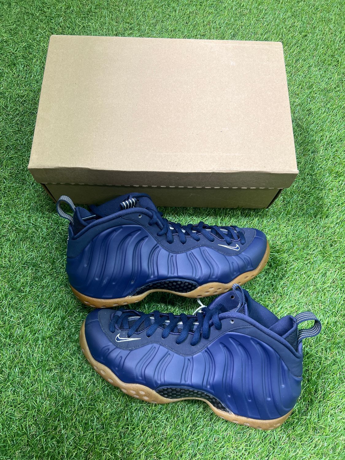 PREOWNED NIKE FOAMPOSITE &quot;MIDNIGHT NAVY&quot; SIZE 8.5