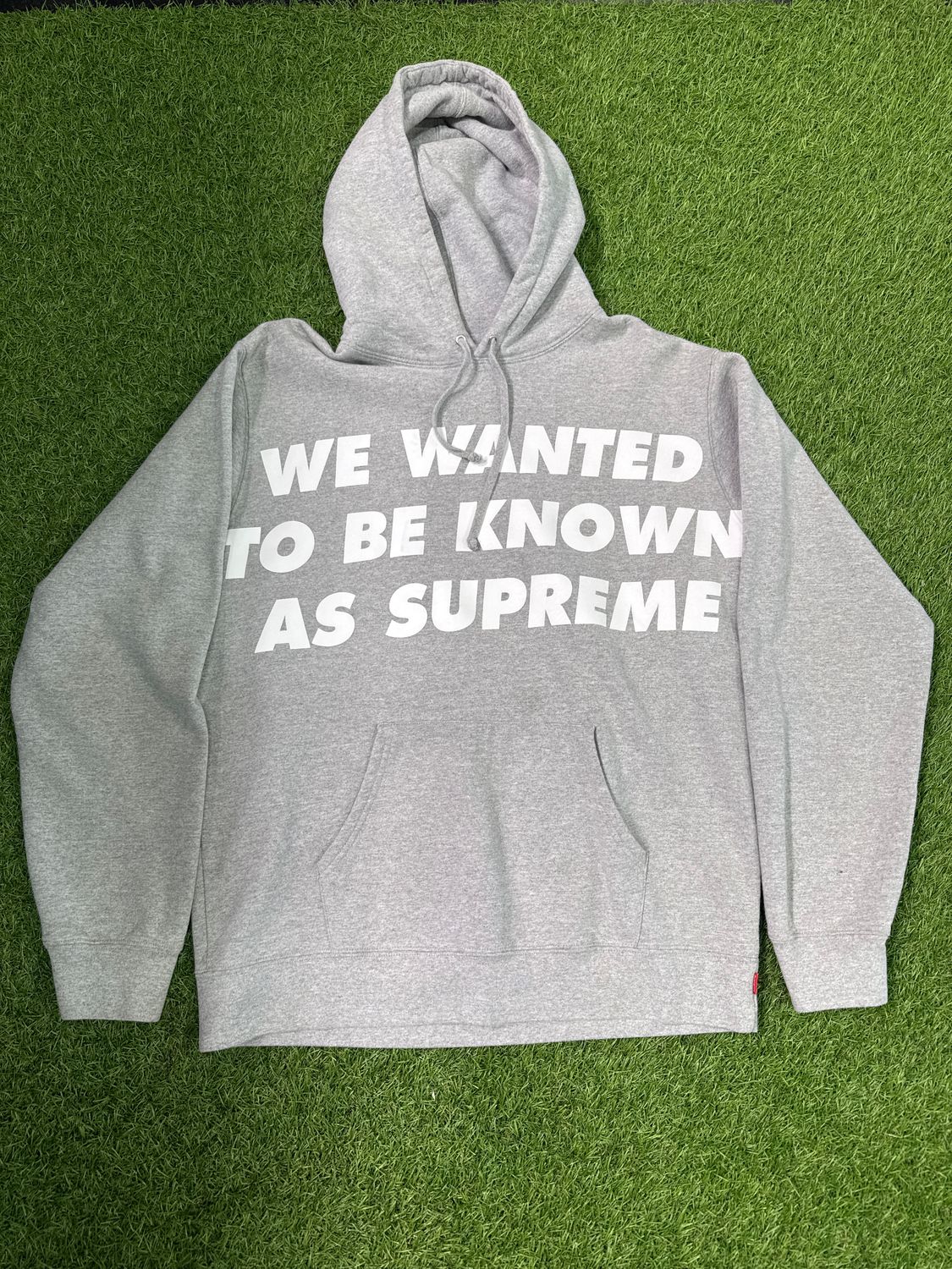 PREOWNED SUPREME &quot;WE WANTED TO BE KNOWN&quot; SIZE XL