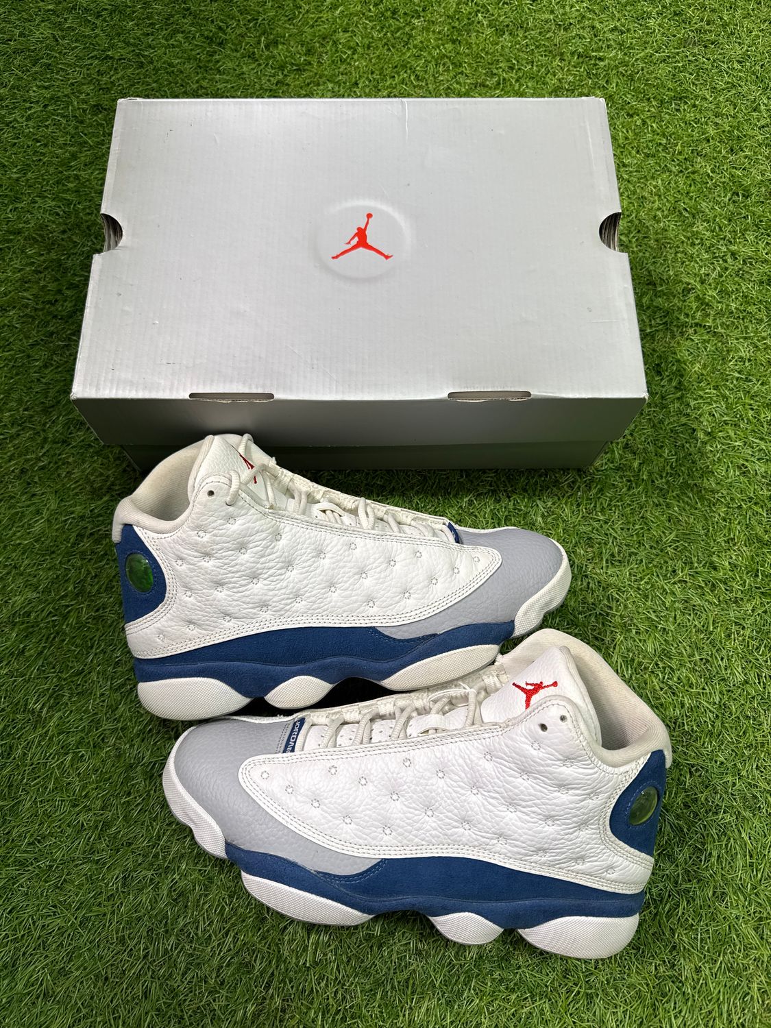 PREOWNED AIR JORDAN 13 &quot;FRENCH BLUE&quot; SIZE 8.5