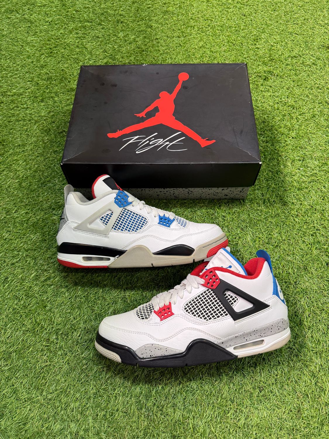PREOWNED AIR JORDAN 4 &quot;WHAT THE&quot; SIZE 11