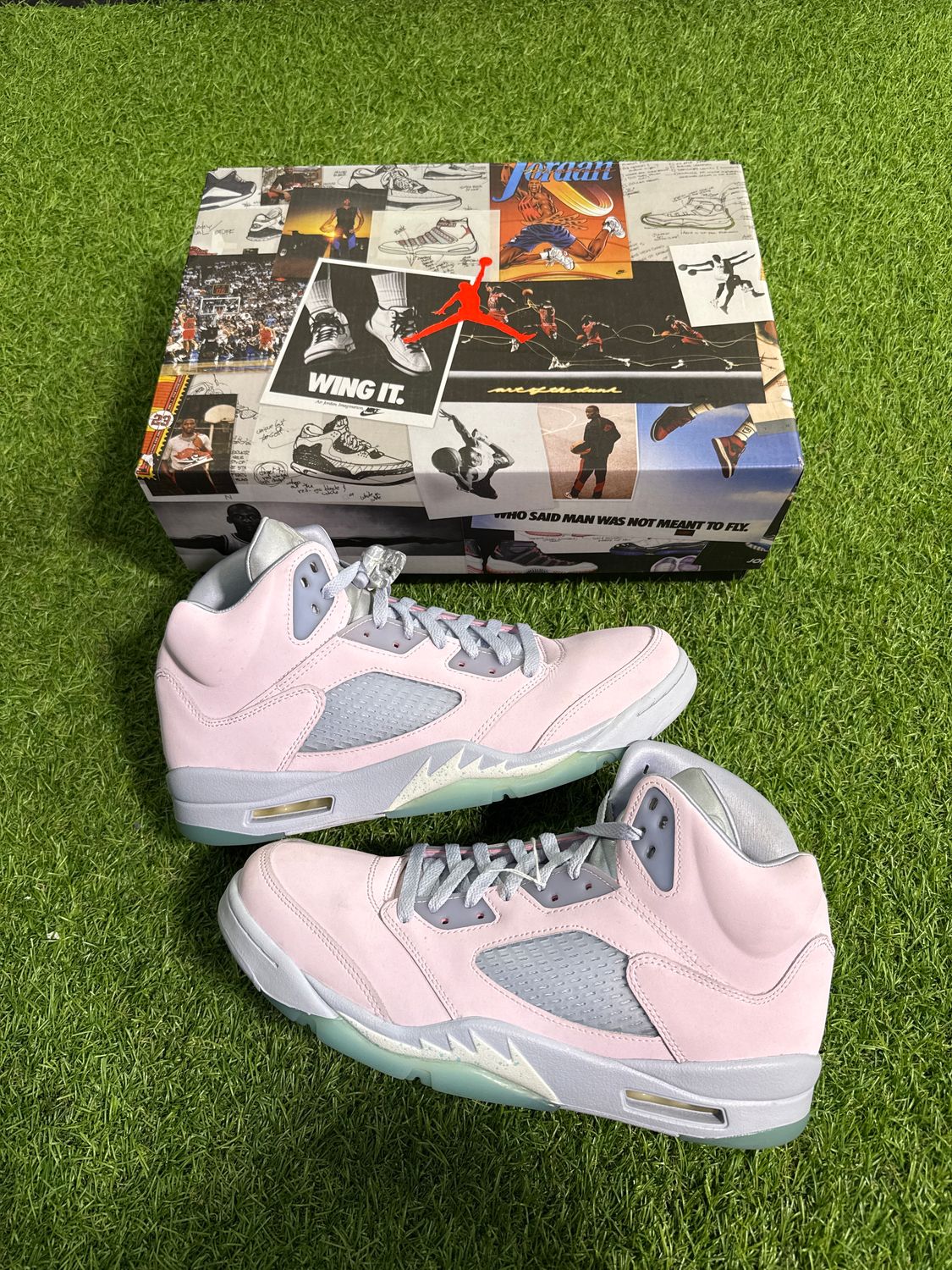 PREOWNED JORDAN 5 &quot;EASTER&quot; SIZE 11.5