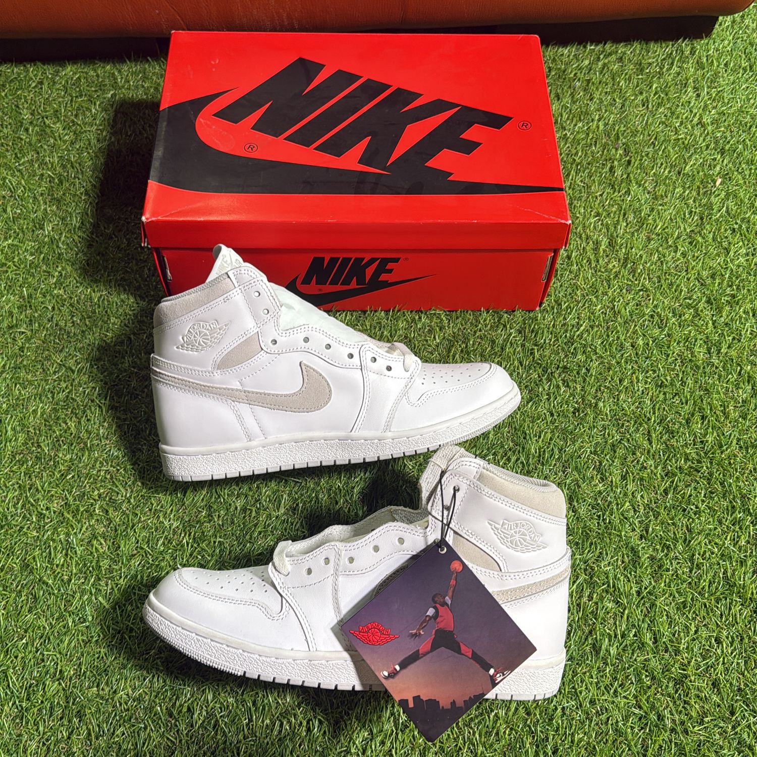 BRAND NEW AIR JORDAN 1 HIGH &#39;85 &quot;NEUTRAL GREY&quot; SIZE 9.5