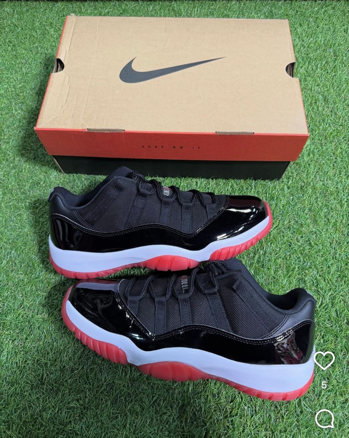 BRAND NEW AIR JORDAN 11 LOW &quot;BRED&quot; SIZE 10.5