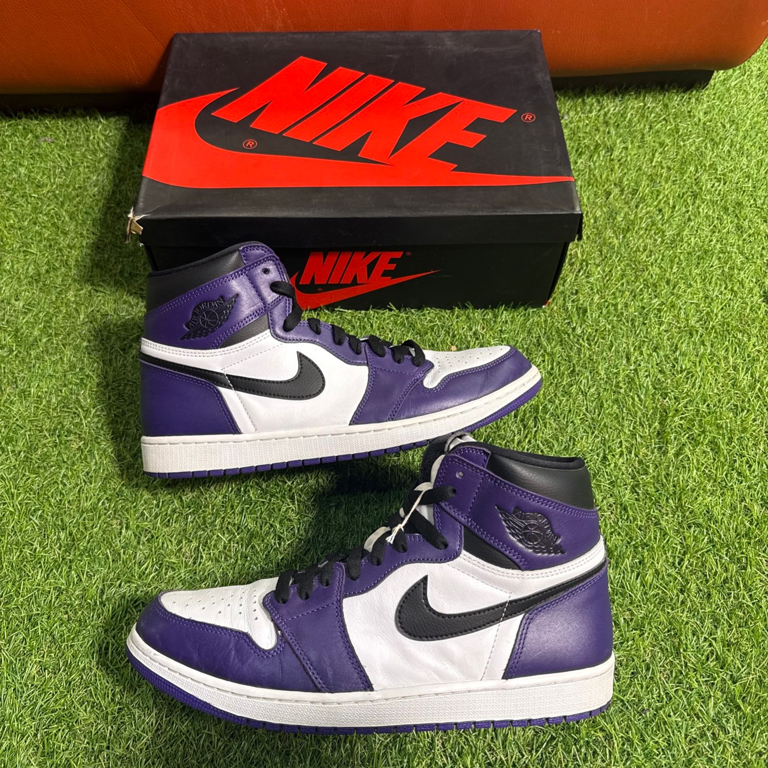 PREOWNED AIR JORDAN 1 &quot;COURT PURPLE 2.0&quot; SIZE 13