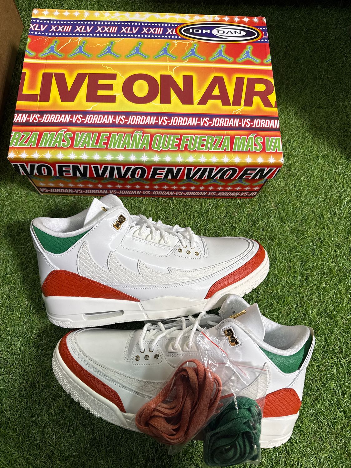 BRAND NEW JORDAN 3 &quot; EL VUELO SUMMIT WHITE &quot; SIZE 12