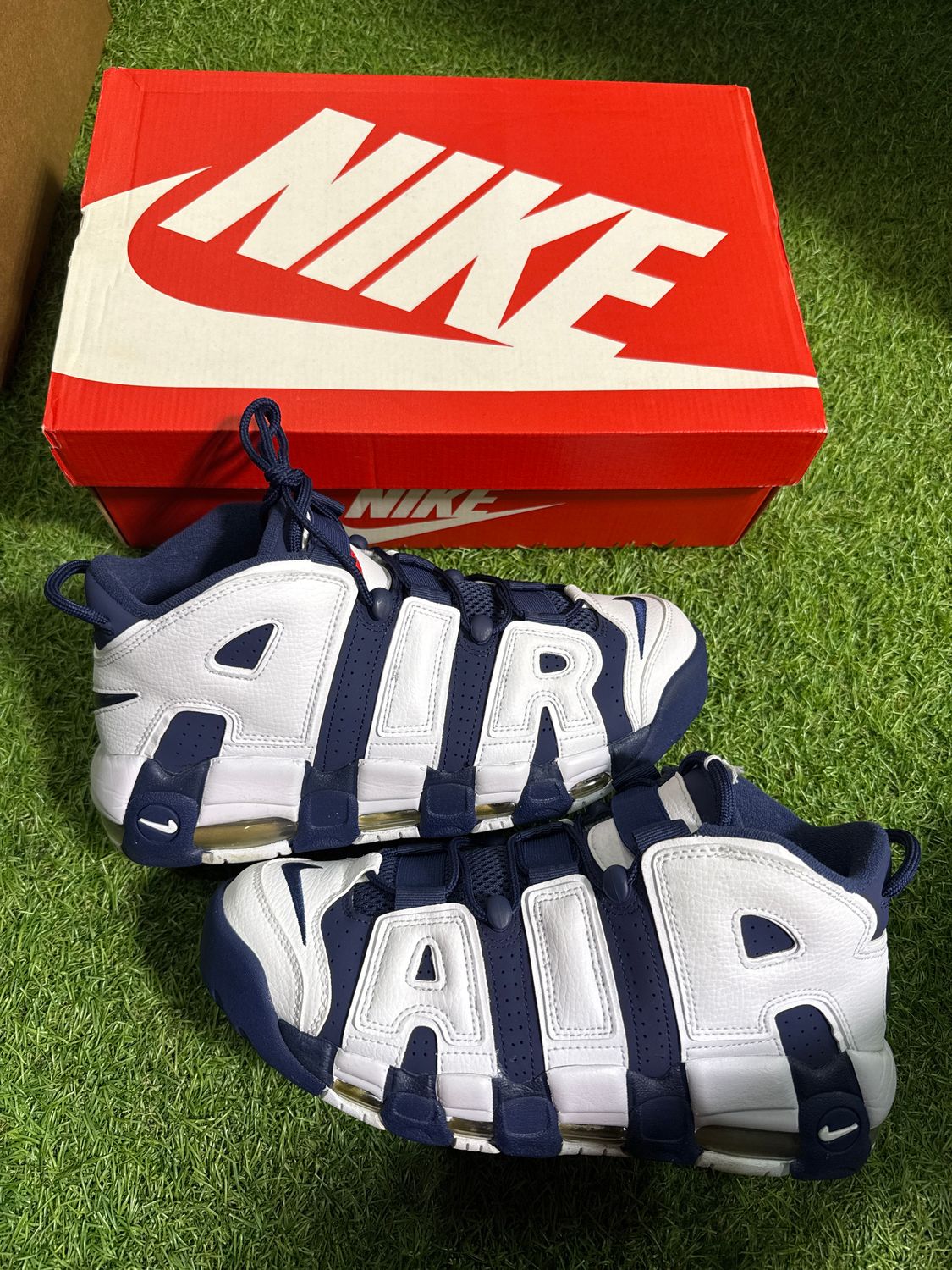 PREOWNED NIKE UPTEMPO &quot;OLYMPIC&quot; SIZE 9.5