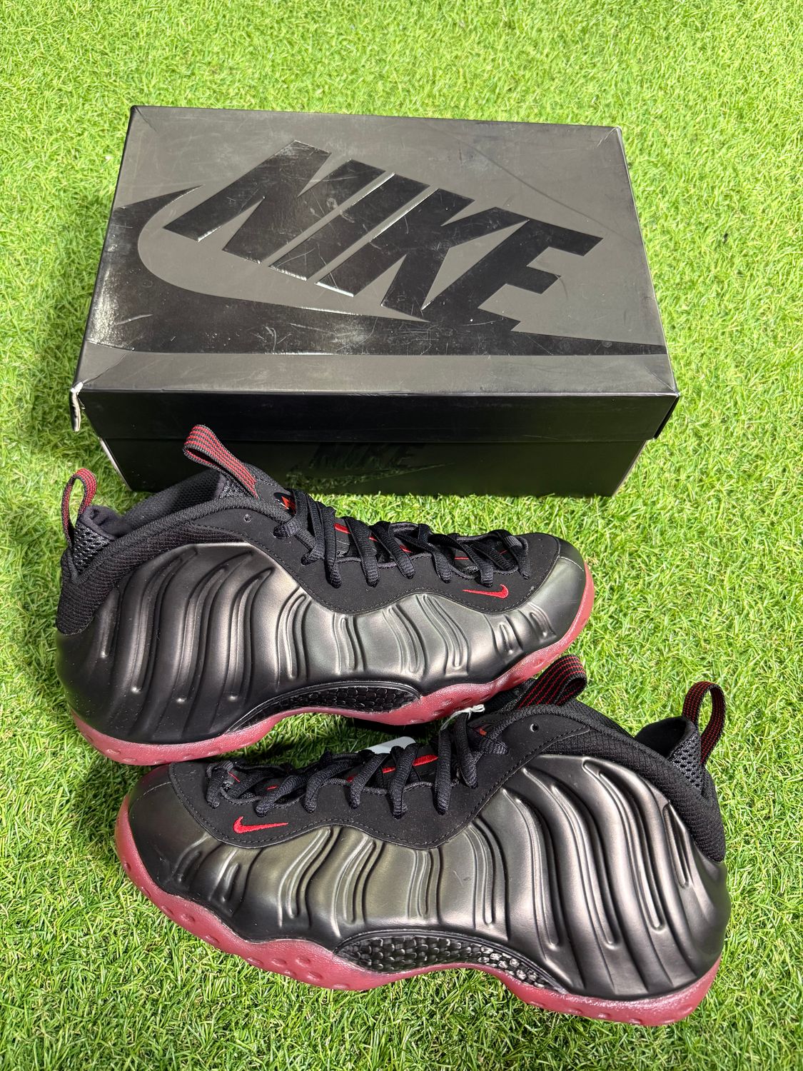 PREOWNED NIKE FOAMPOSITE &quot;COUGH DROP&quot; SIZE 10.5