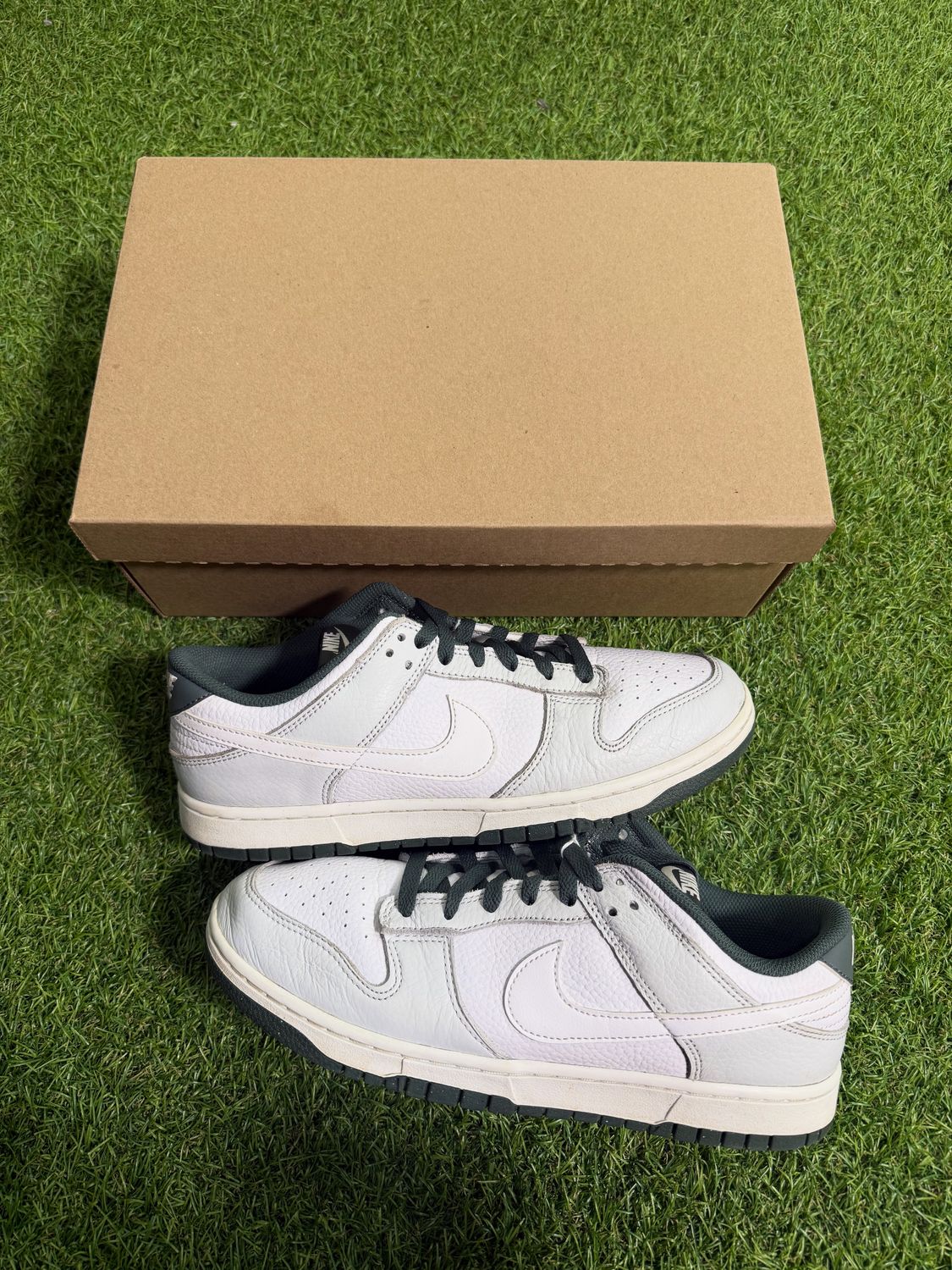 PREOWNED NIKE DUNK LOW &quot; PHOTON DUST &quot; SIZE 10