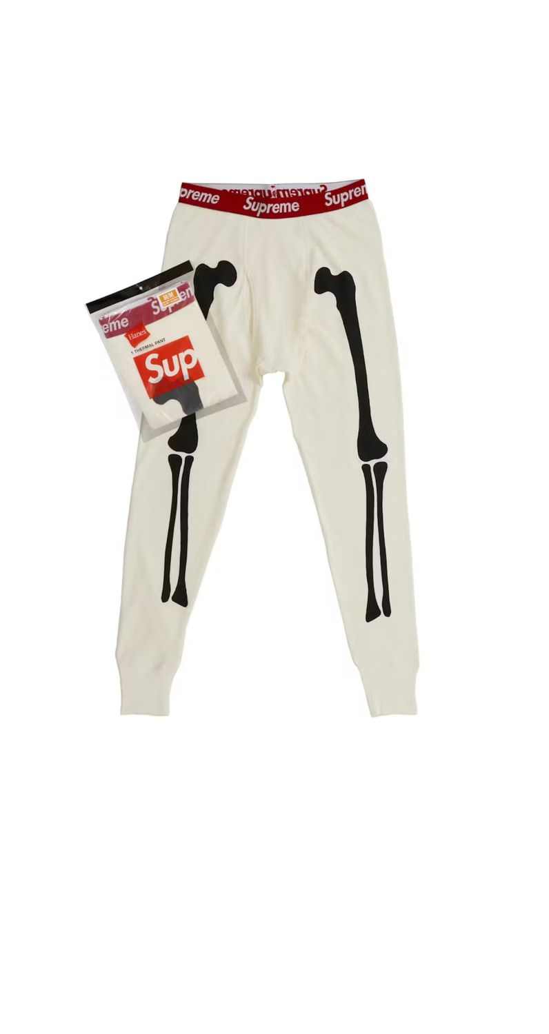 BRAND NEW SUPREME THERMAL PANTS &quot;WHITE&quot; SIZE M
