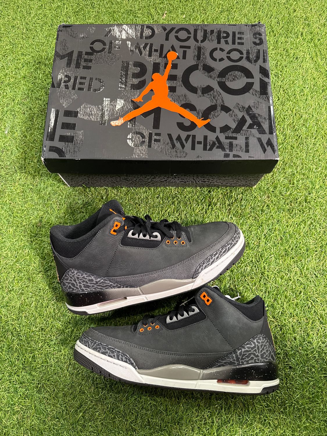 PREOWNED AIR JORDAN 3 "FEAR" SIZE 11