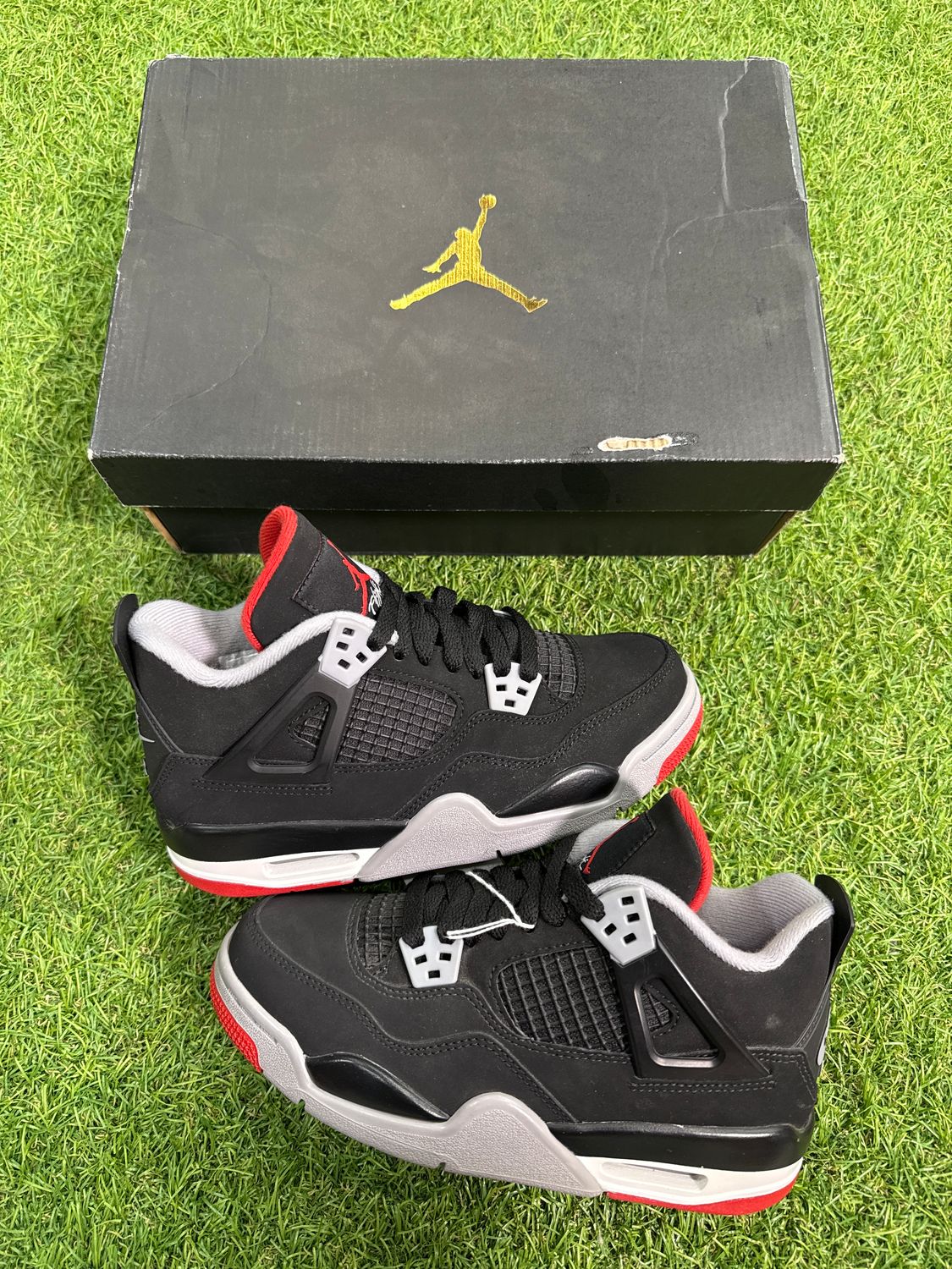 BRAND NEW GS AIR JORDAN 4 &quot;BRED 2019&quot; SIZE 3.5Y