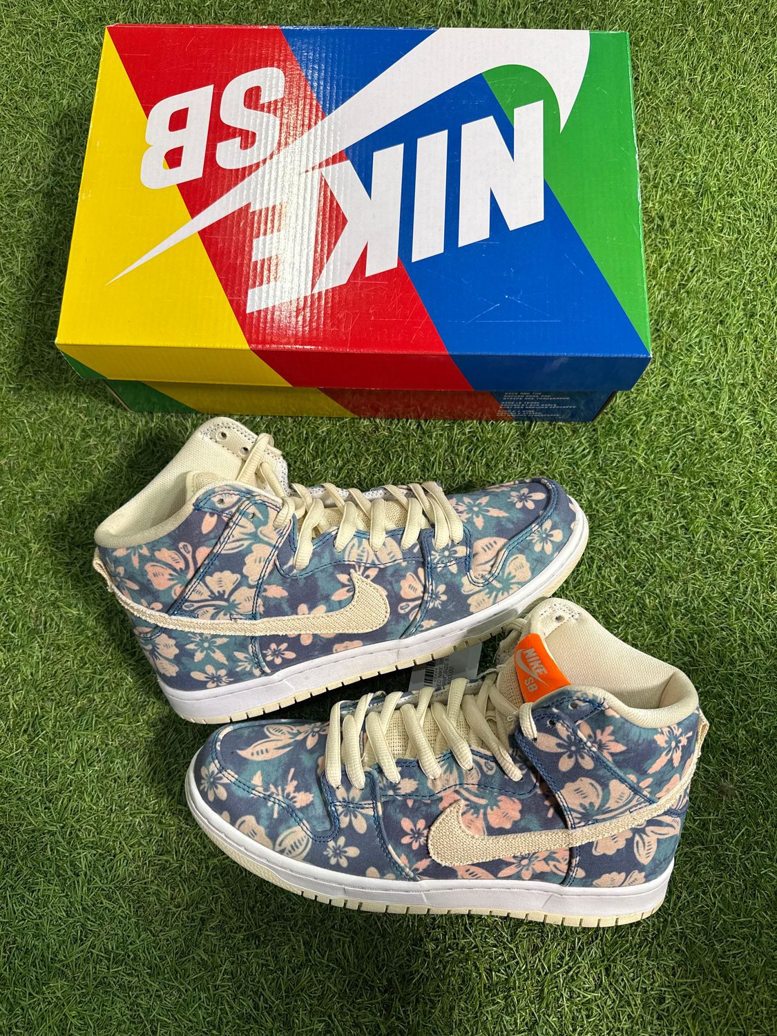 PREOWNED NIKE SB DUNK HIGH "HAWAII" SIZE 8.5