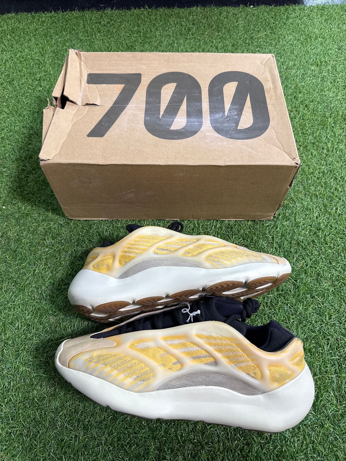 PREOWNED YEEZY 700 VS " SAFFLOWER " SIZE 12