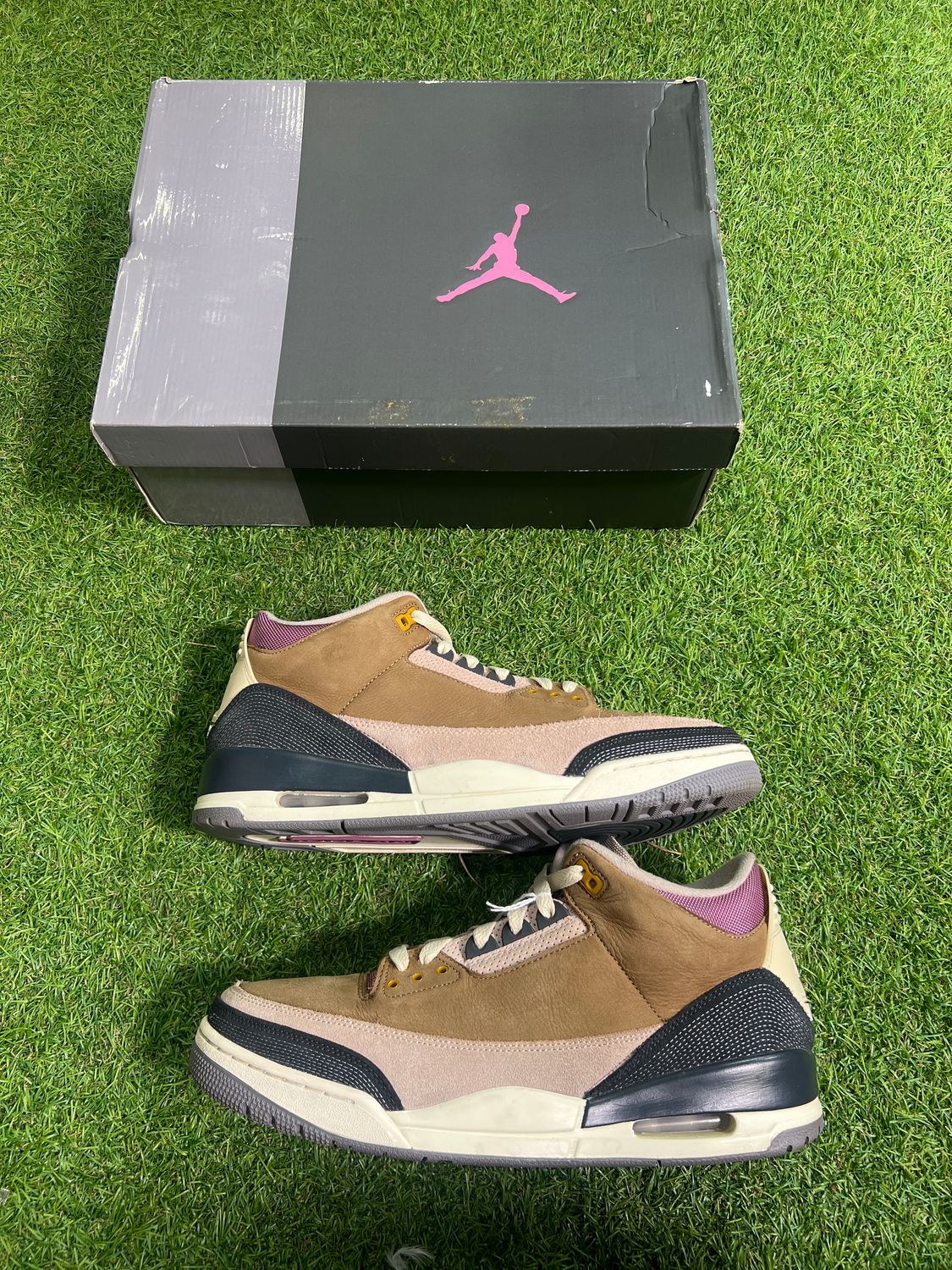 PREOWNED AIR JORDAN 3 "WINTERIZED ARCHAEO BROWN" SIZE 13
