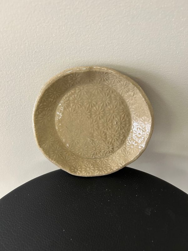 Plate small daisy