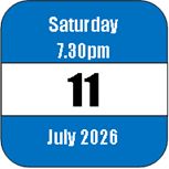 Saturday 11 July 2026