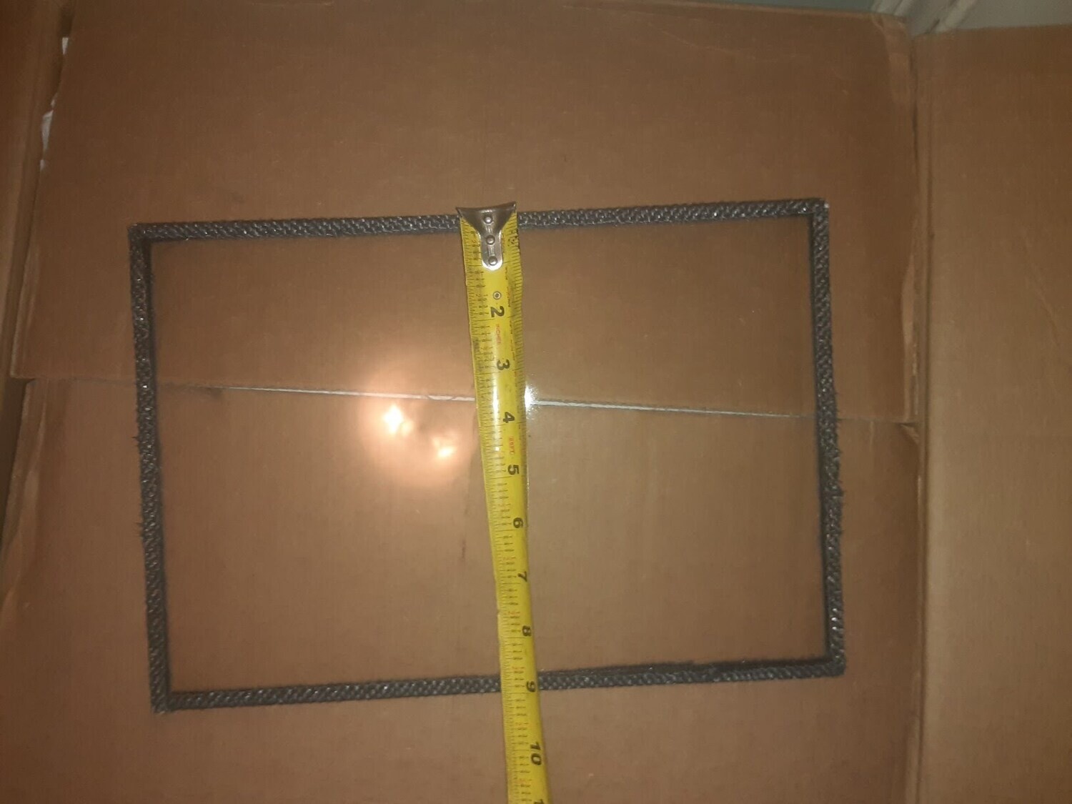 Stove Glass 9&quot; x 13&quot; with gasket