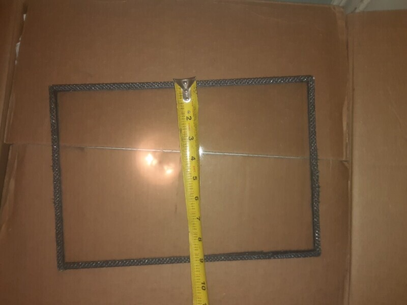Stove Glass 9&quot; x 13&quot; with gasket