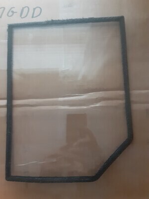 Grizzly Double Door Glass  8 3/8" x 10 3/4" with gasket