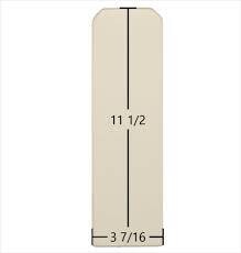 Country Flame Side Glass 3 7/16&quot; x 11 1/2&quot;