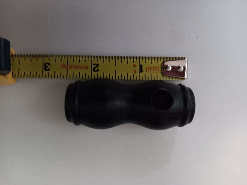 Small Black Wooden Stove Handle