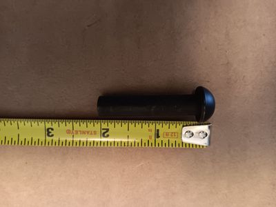 Black Door Pins 3/8 x 2 inch