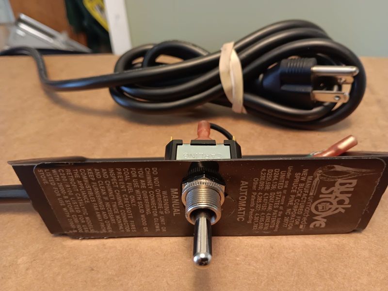 Buck Stove Power Cord with Switch